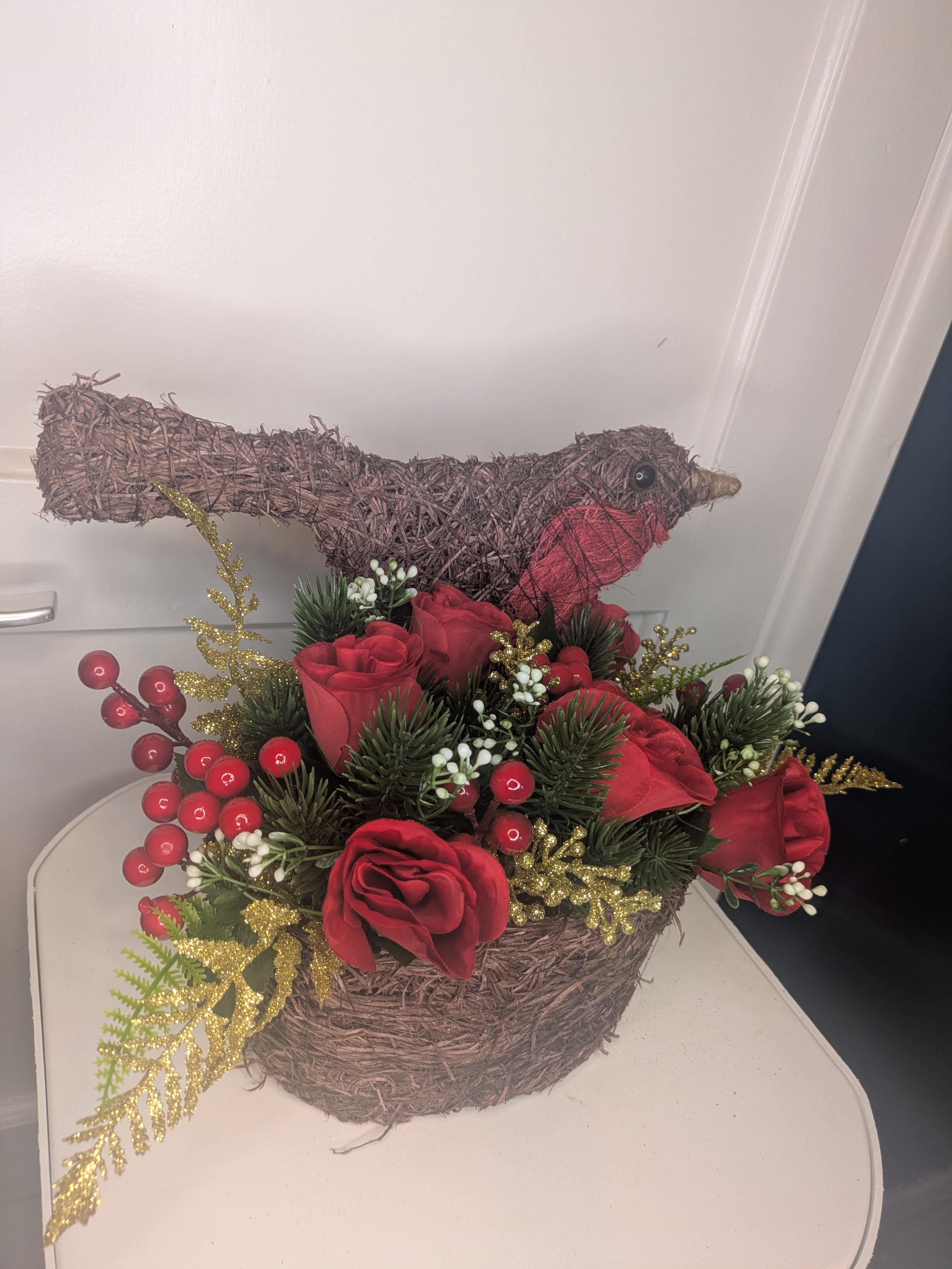 Robin Planter Arrangement