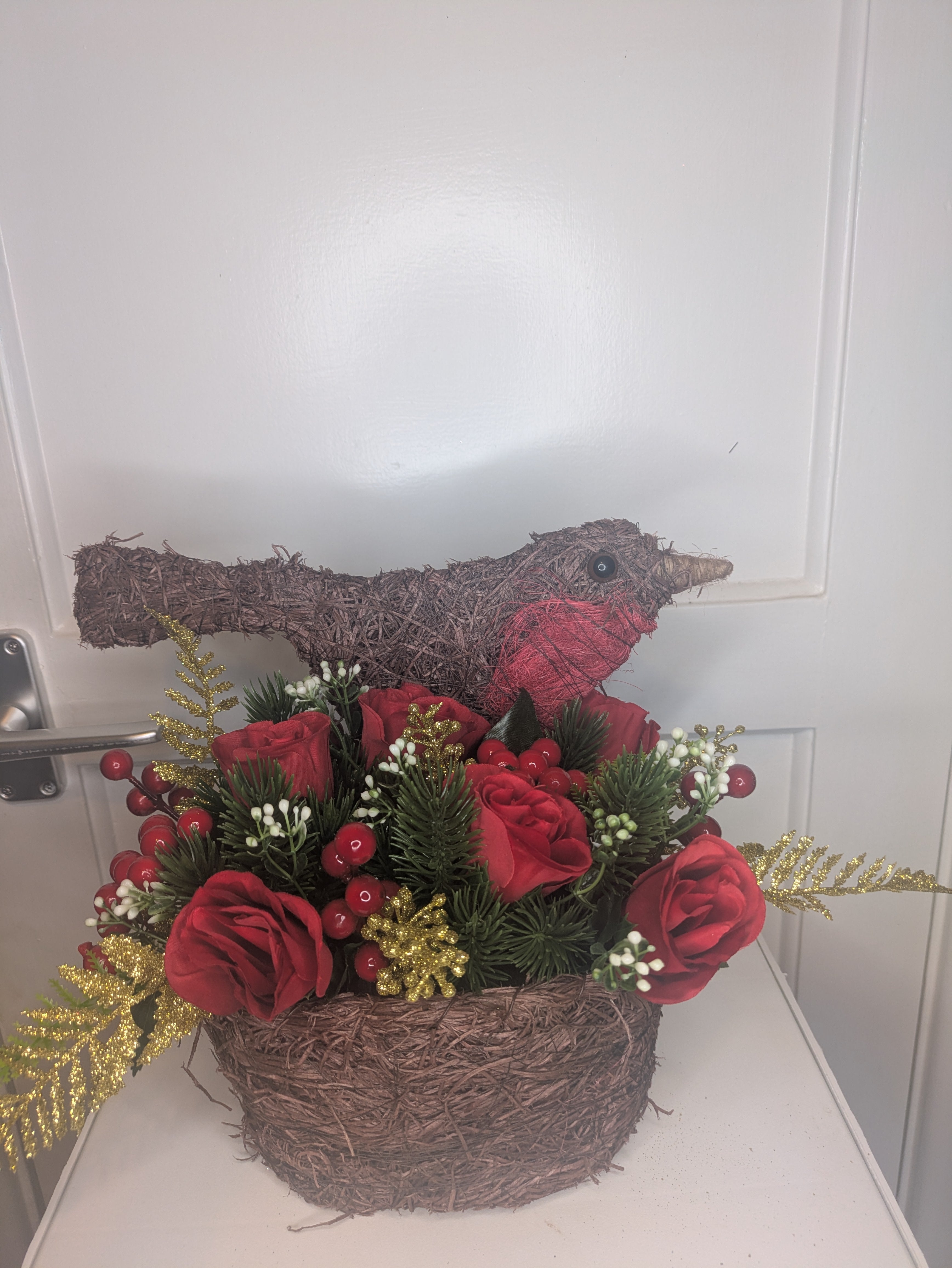 Robin Planter Arrangement